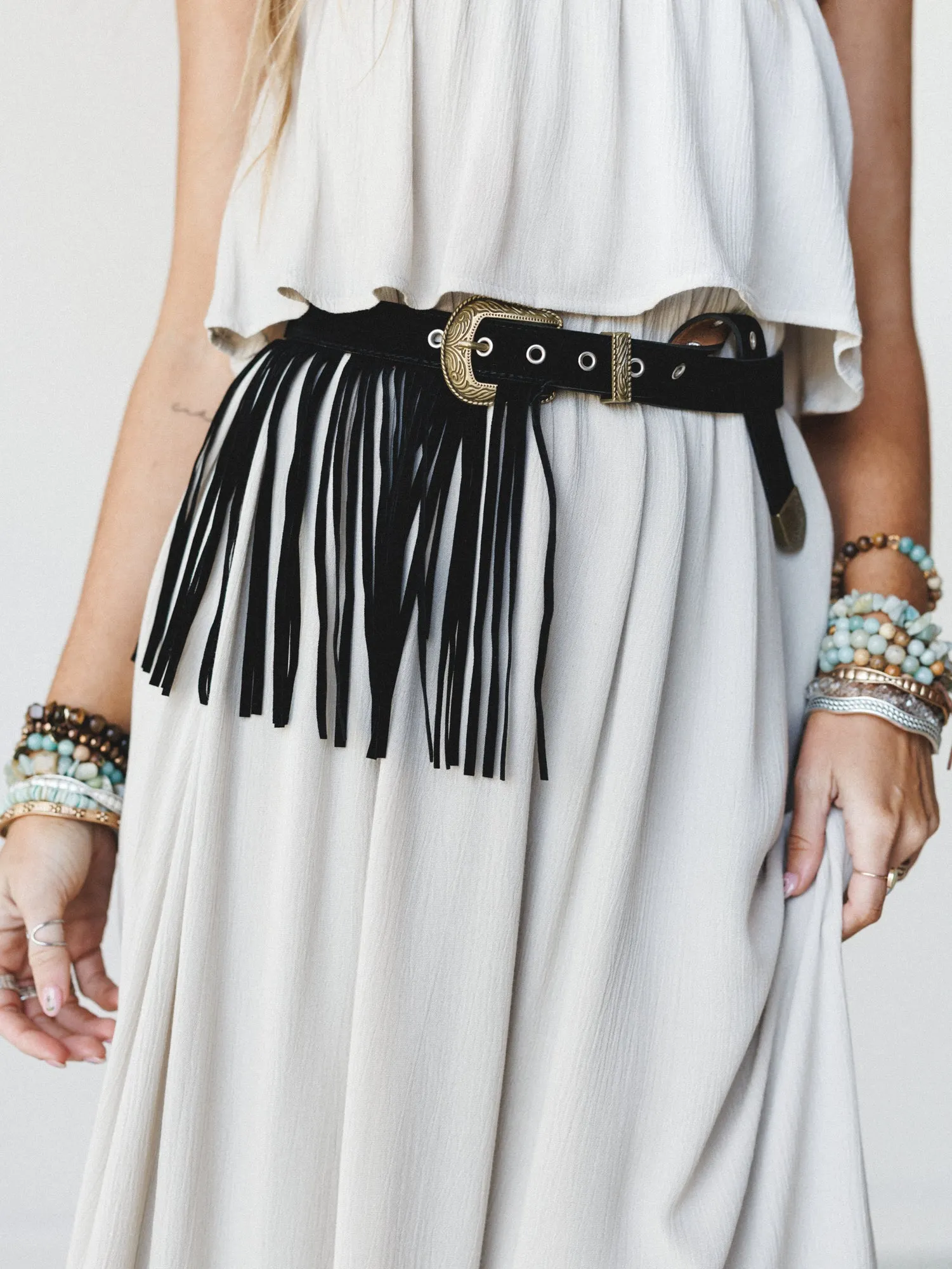 Fringe Forever Belt  - Black