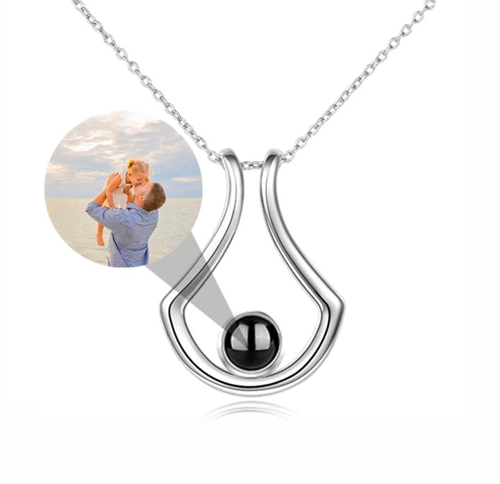 New Projector Picture Custom Personalized  Photo Necklace wetirmss