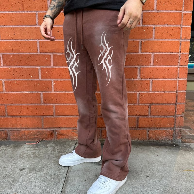 Tie-dye Printed Flared Pants