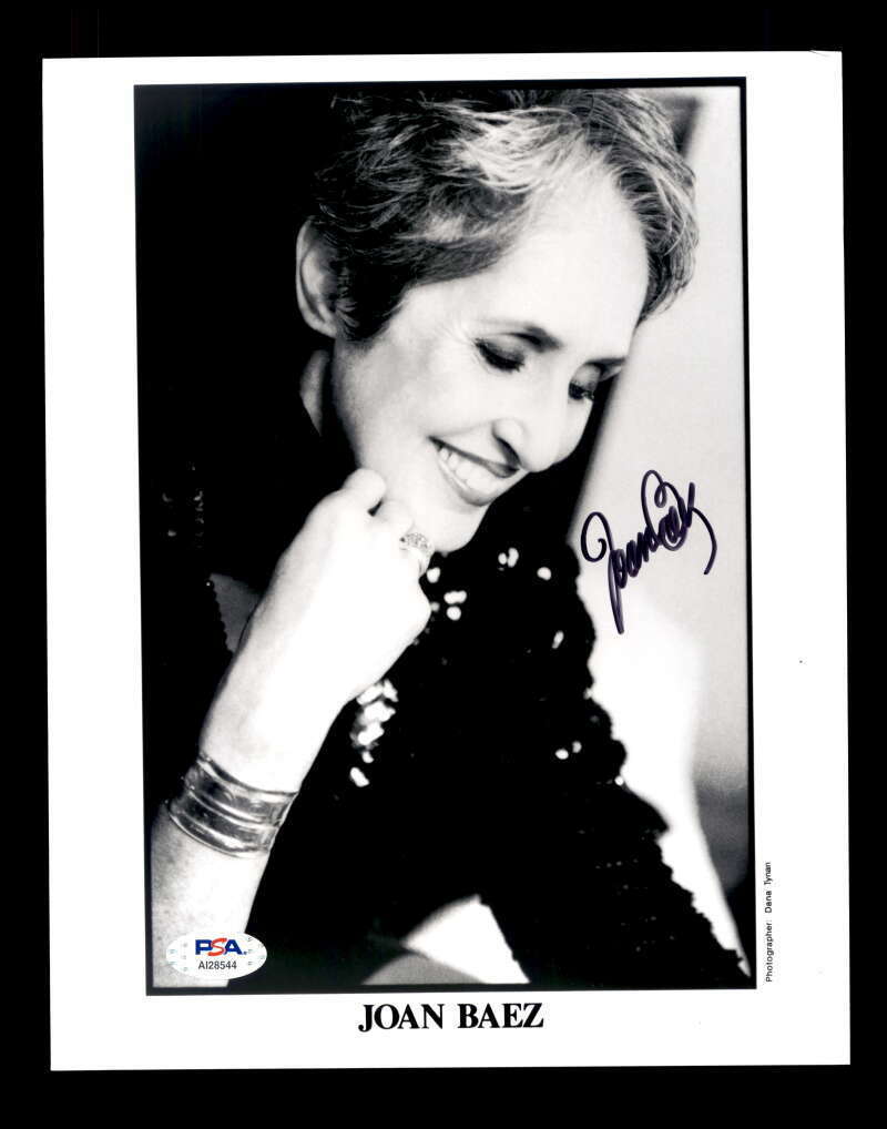 Joan Baez PSA DNA Coa Hand Signed 8x10 Photo Poster painting Autograph