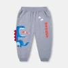 Kid Boy Cartoon Dionsaur Cotton Pockets Sports Pants