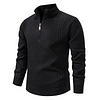 Men's Casual Half-zip Stand Collar Sweater by Inlyline