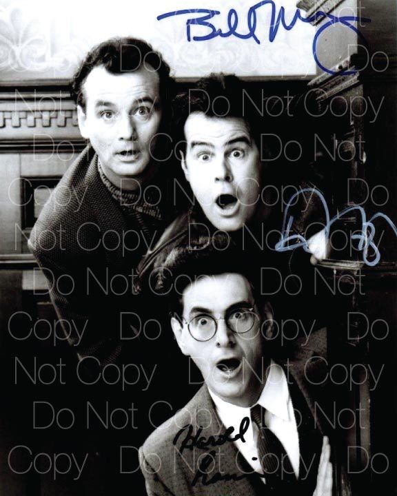 Murray Ramis Aykroyd signed Ghostbusters 8X10 Photo Poster painting picture poster autograph RP