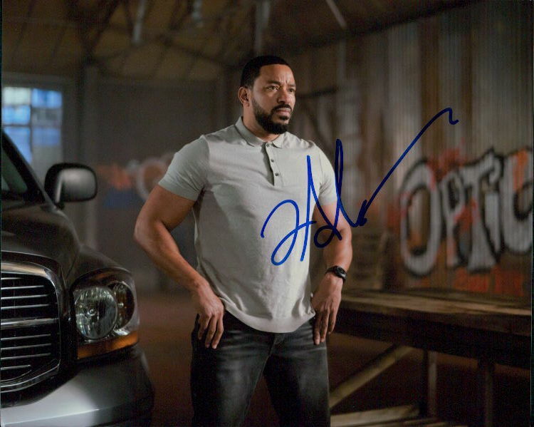 Laz Alonso (Wrath of Man) in-person signed 8x10 Photo Poster painting