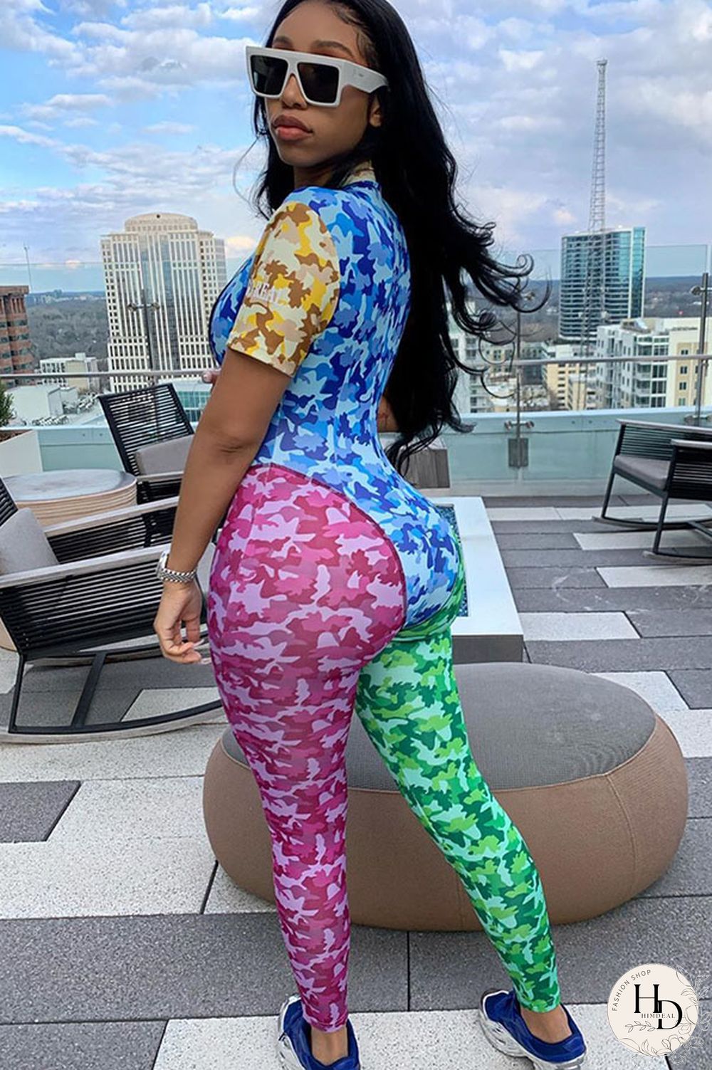 As Show Sexy Short Sleeve O Neck Jumpsuits