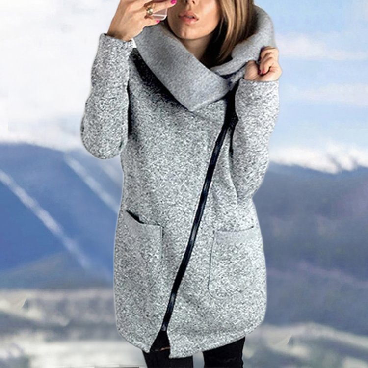 Casual Side Zip Coat Jacket Coat