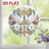 2D Flat DIY Christmas Dove Diamond Art Pendant Double-Sided Diamond Painting Set