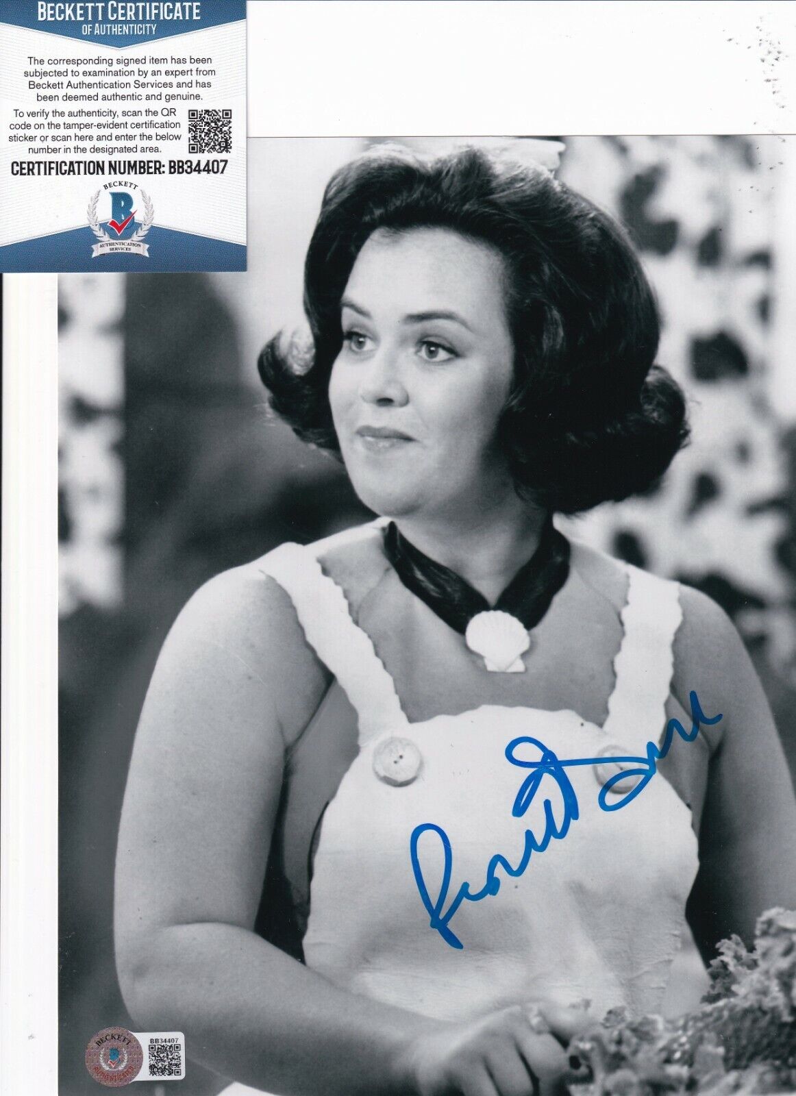 ROSIE O'DONNELL signed (THE FLINTSTONES) Movie 8X10 Photo Poster painting BECKETT BAS BB34407