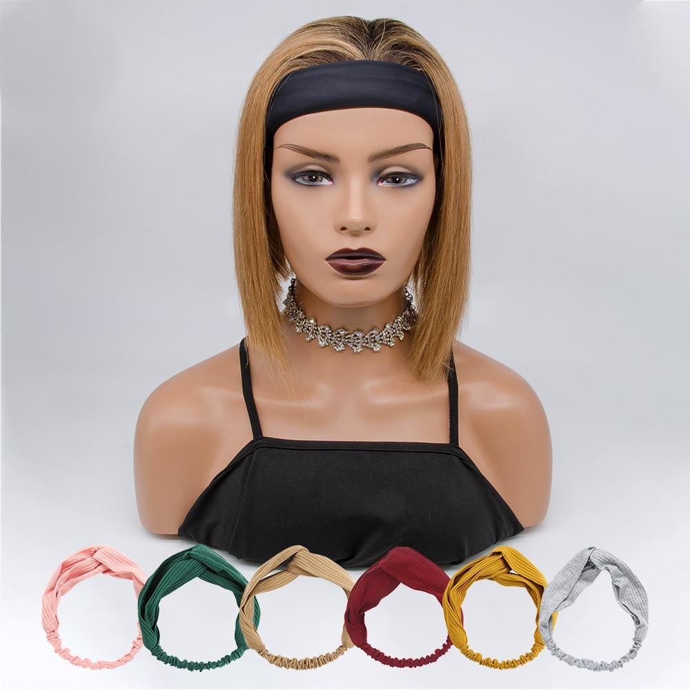 🔥Hot| [Pre-sale]12 Inches Straight Short Bob Grab-N-Go Headband Wigs 100% Human Hair Wigs US Mall Lifes