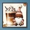 Diamond Painting-DIY Full Round Drill Coffee Ice Cream Gnome