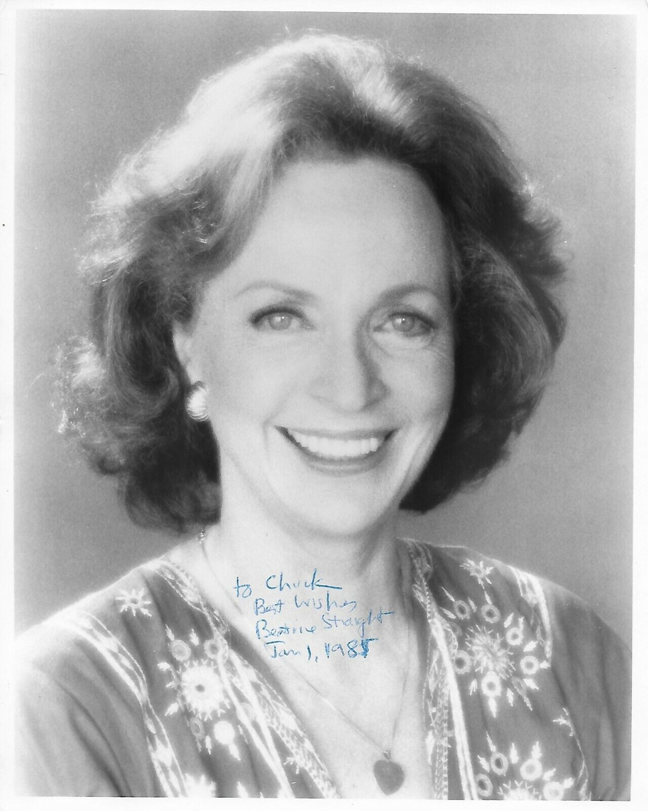 Beatrice Straight Original Autographed 8X10 Photo Poster painting