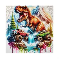 T Rex Toy Truck - Pearls Painting