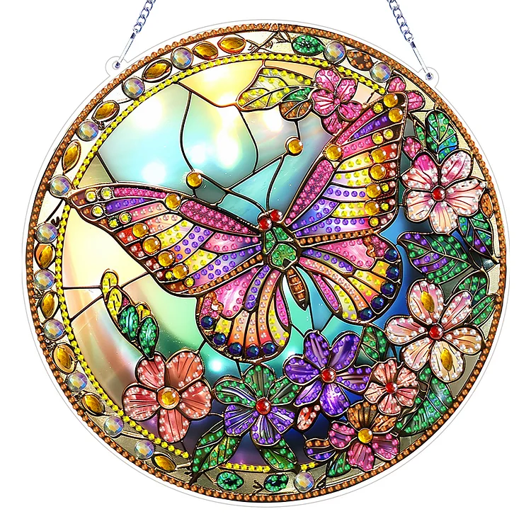 Double Sided Special Shaped Butterfly Hanging Diamond Art Kits Bedroom Decor