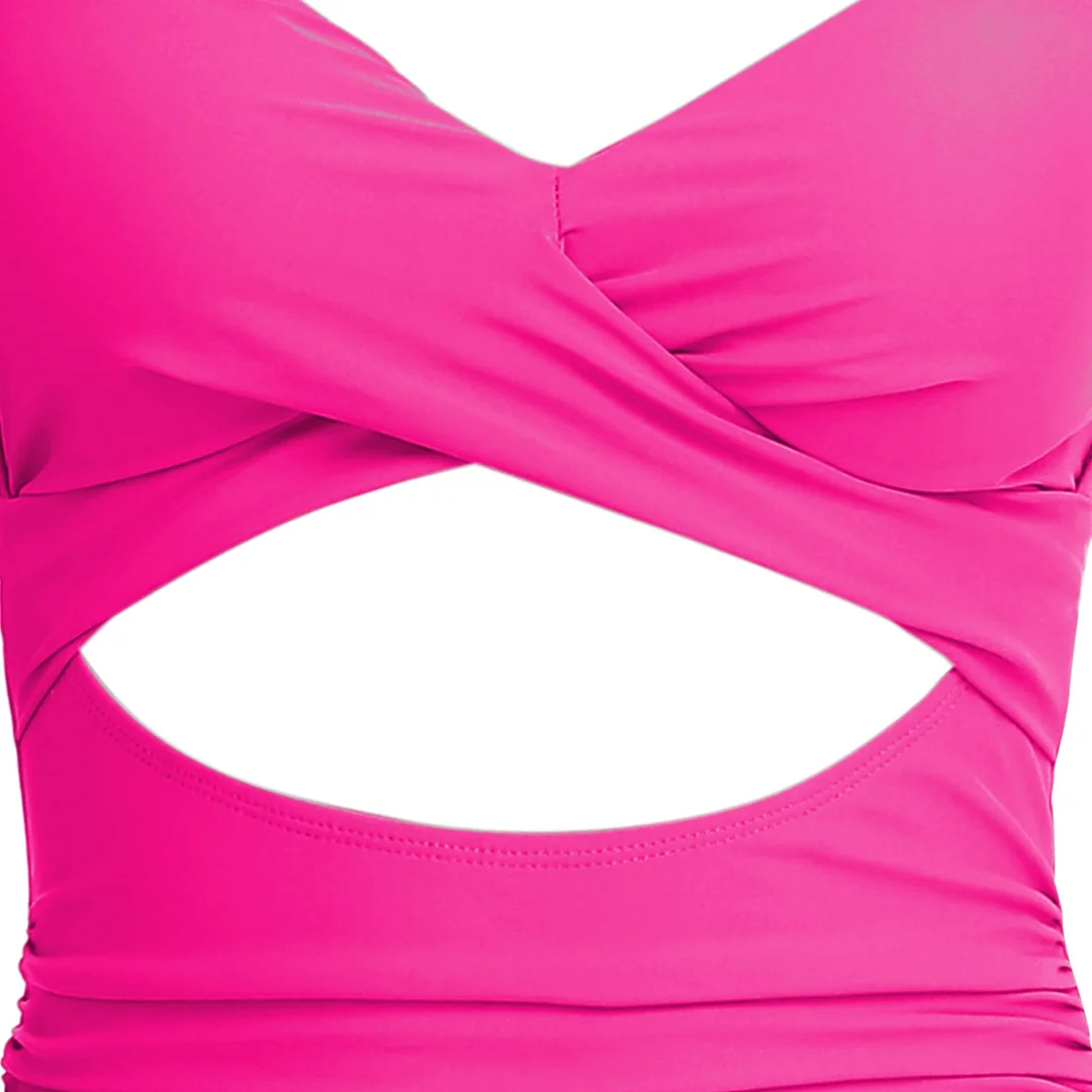 Cutout High Waisted One Piece Swimsuits