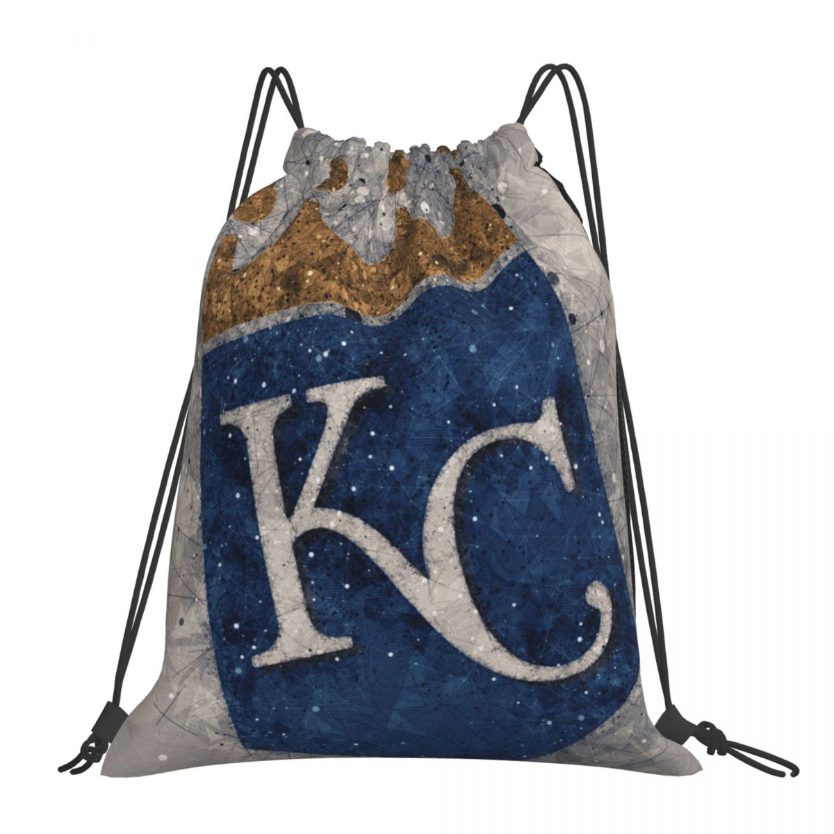 Kansas City Royals Geometric Abstract Drawstring Bags for School Gym