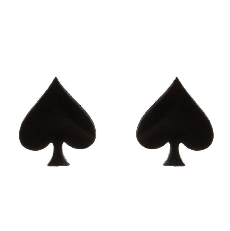 Women’s Minimalist Geometric Heart Stainless Steel No Inlaid Ear Studs Stainless Steel Earrings