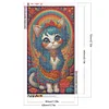>SALE<5D DIY Full Round Drill Diamond Painting Rainbow Cat Kit Home Decoration 40x70cm