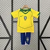 2004 Retro KIDS Brazil Home Football Shirt 1:1 Thai Quality