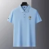 New Style Embroidered Lapel Simple Casual Cotton Polo Shirt