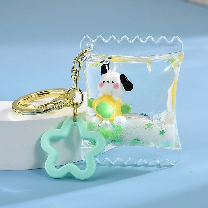 Cartoon Style Dog Arylic Unisex Keychain