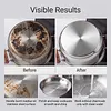 3pcs Round Kitchen Clean Sponges for Stainless Steel Soft Absorbent Non-Scratch Compressed Dish Scrubber for Household Cleaning Pot