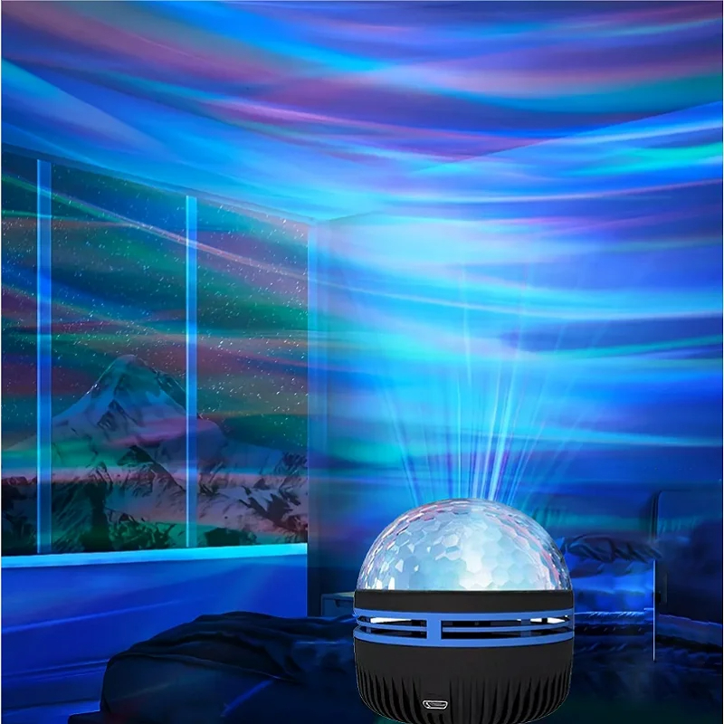 Tegooe 7-in-1 Galaxy Star Projector Night Light - Water Wave Nebula Room Decor
