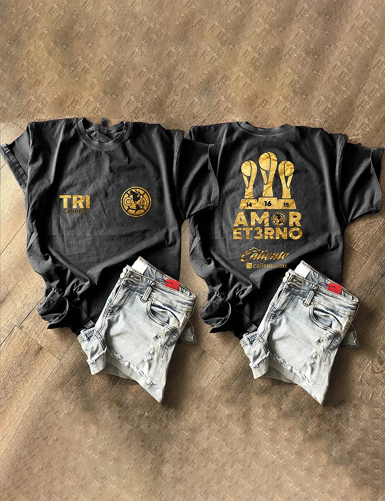 Women's Tri Champion 2024 Golden America Champion T-Shirt