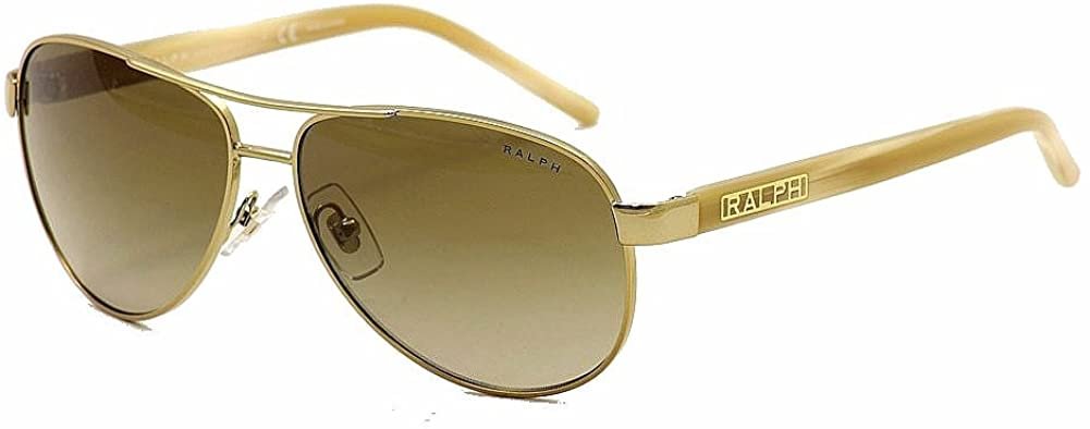 Gold and Cream with Brown Gradient Lenses Women's Sunglasses