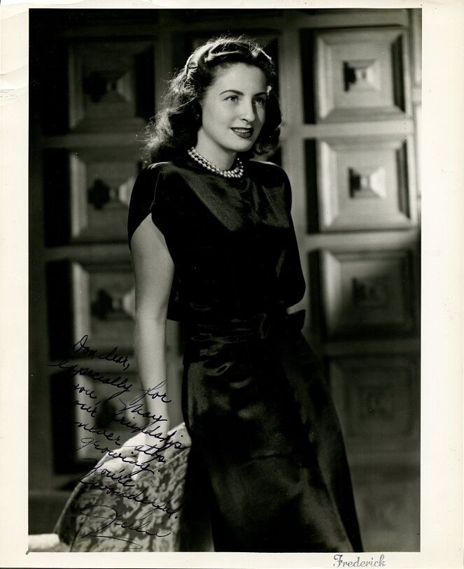 Vintage JULIE ???? Signed Photo Poster painting - Who Is This Lovely Woman?