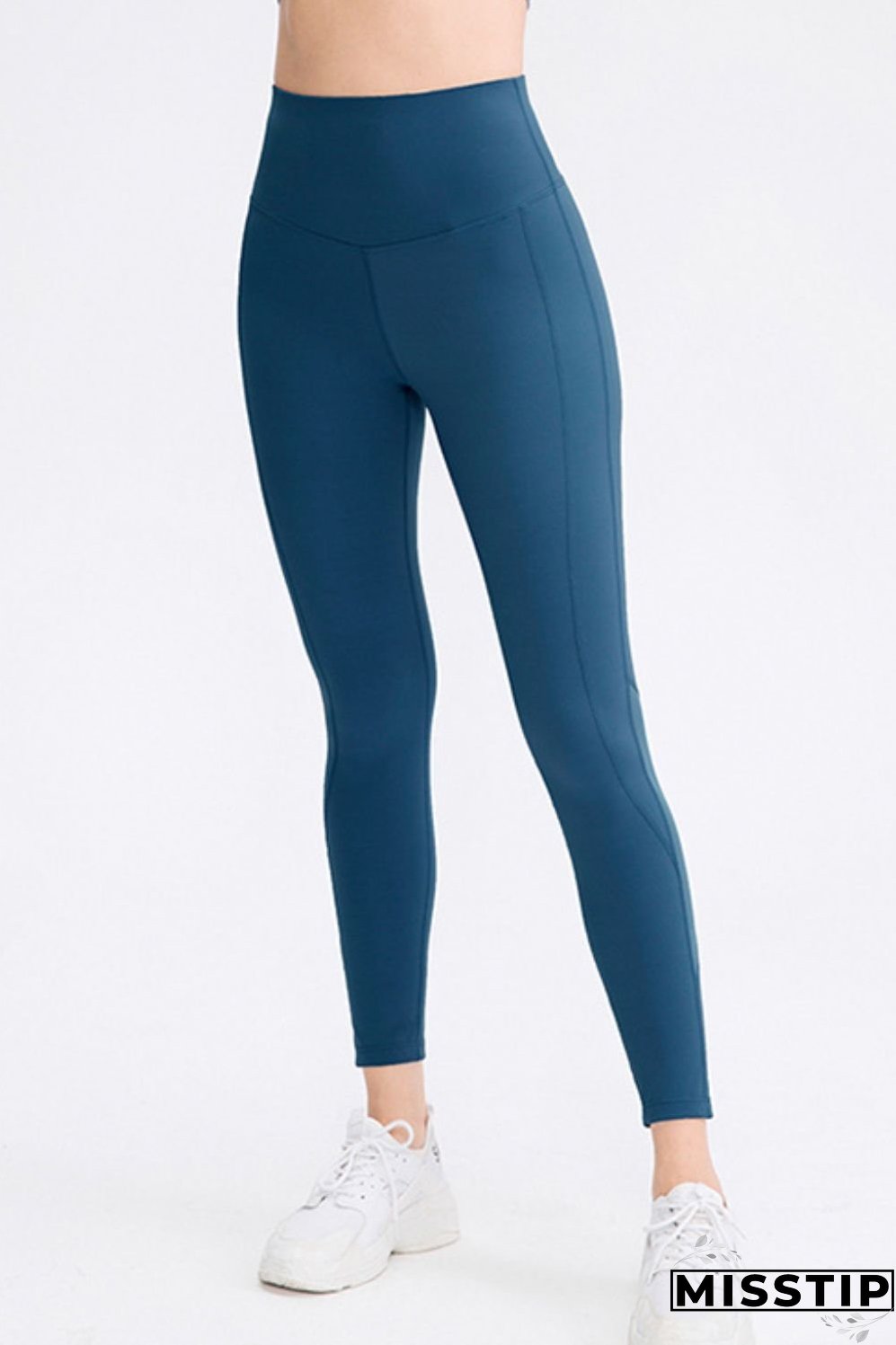 Wide Waistband Slim Fit Long Sports Pants
