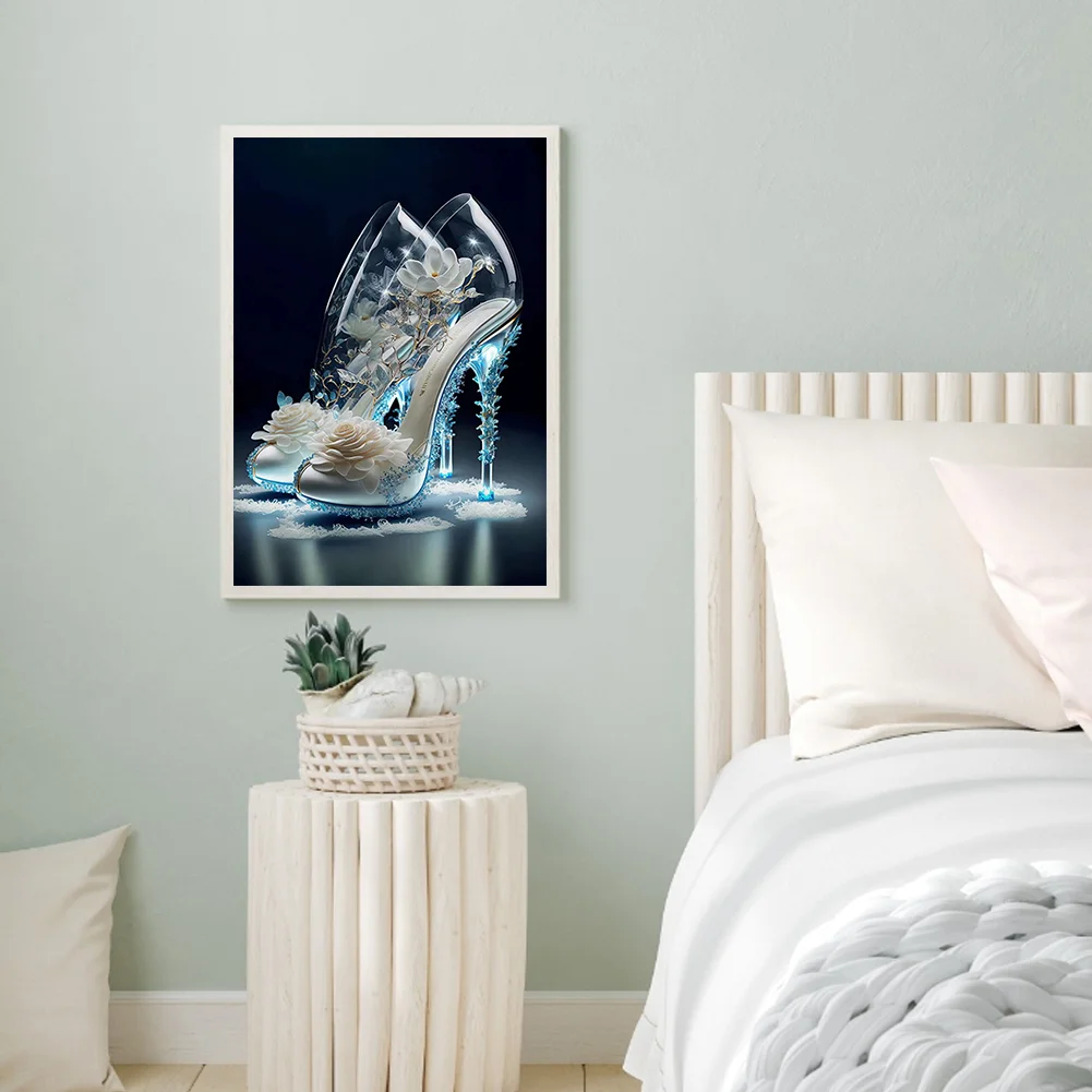 Diamond Painting - Full Round Drill - Flwoer High Heels(30*40cm)
