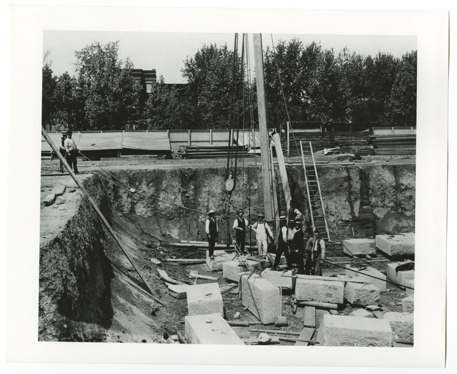 Library of Congress - Vintage 8x10 Publication Photo Poster paintinggraph - Construction - 1889