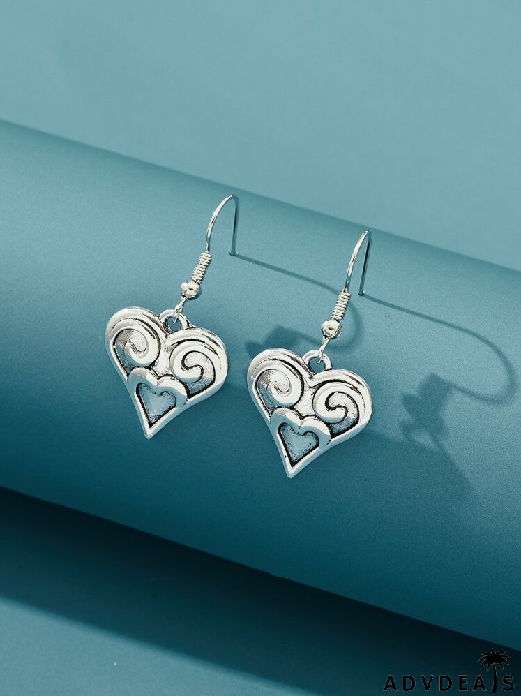 Heart Drop Earrings
