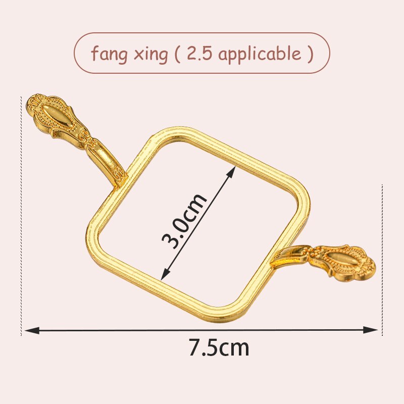 Journalsay 1 Pc Metal Flower-shaped Circle Mold Fire Paint Stamp Setter Metal Wax Stamp Mold