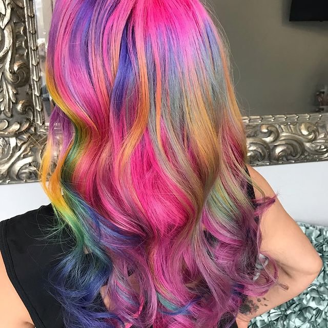 US Mall Lifes® | (🔥HOT)RAINBOW026 Lace Wig Frontal Hand-Tied Trendy Wave Wig US Mall Lifes