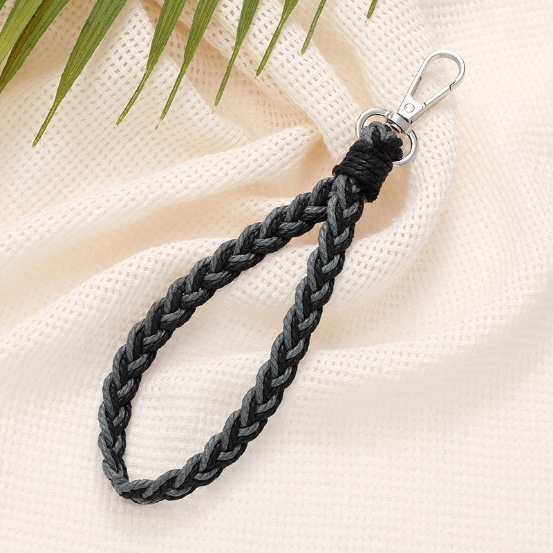 Minimalist Color Block Cotton Polyester Knitting Mobile Phone Chain