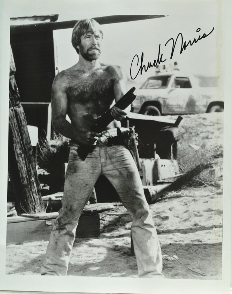 CHUCK NORRIS Signed Photo Poster painting Missing In Action wCOA