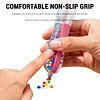 2pcs 2.6mm Fuse Bead Pen with Non-Slip Grip One-Touch Beadable Dispenser Easy Press High-Capacity DIY Craft Materials Pixel Art Accessories