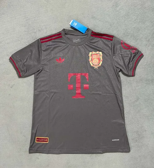 2025/2026 Bayern Munich 125th Anniversary Edition gray Football Shirt 1:1 Thai Quality