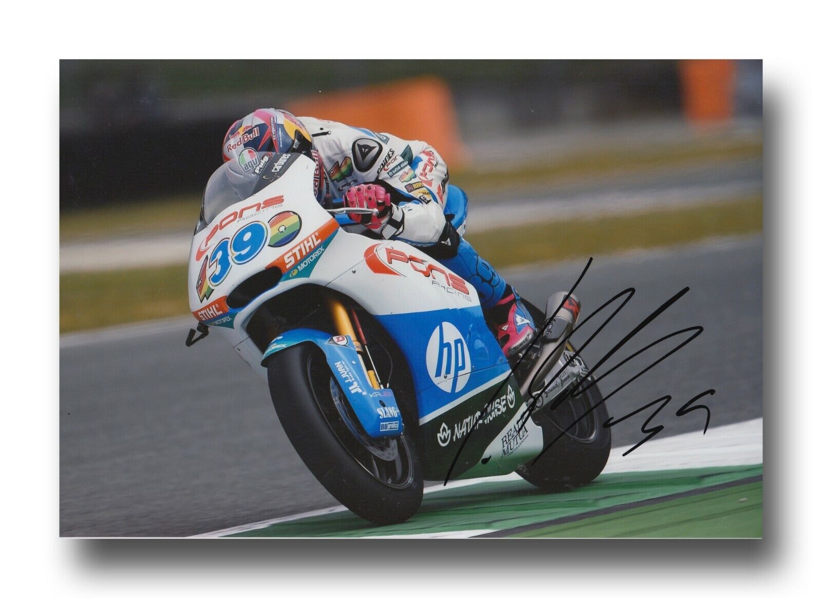 LUIS SALOM HAND SIGNED 12X8 Photo Poster painting - MOTOGP AUTOGRAPH 11.