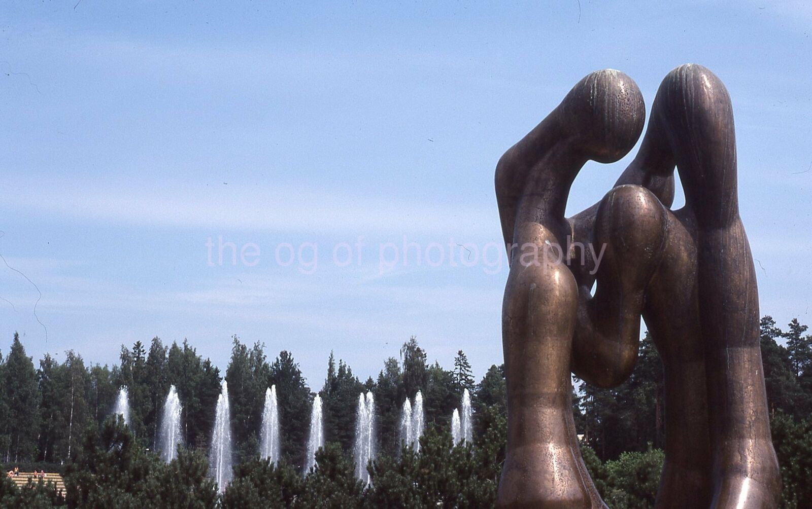 PUBLIC ART Helsinki FINLAND 35mm FOUND SLIDE Transparency Photo Poster painting STATUE 010 T 20