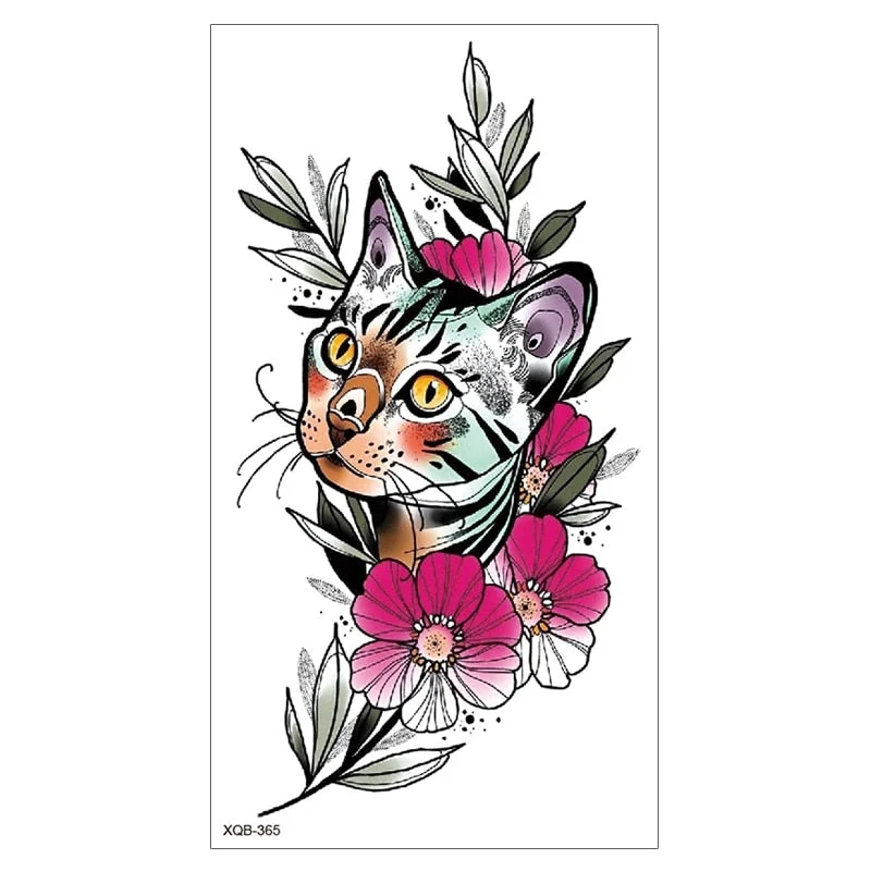 Lion King Waterproof Temporary Tattoo Stickers Body Art Fake Tatoo Animal Realistic Tribal Tiger Arm Sleeve transferable tattoo
