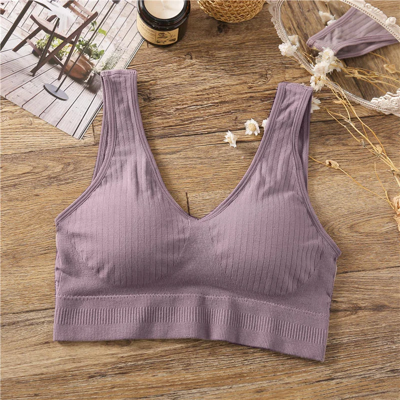 Women Tank Top Sexy Crop Tops Camisole Massage Pad Underwear Female Crop Top Backless Sleeveless Intimate Lingerie Femme Cami