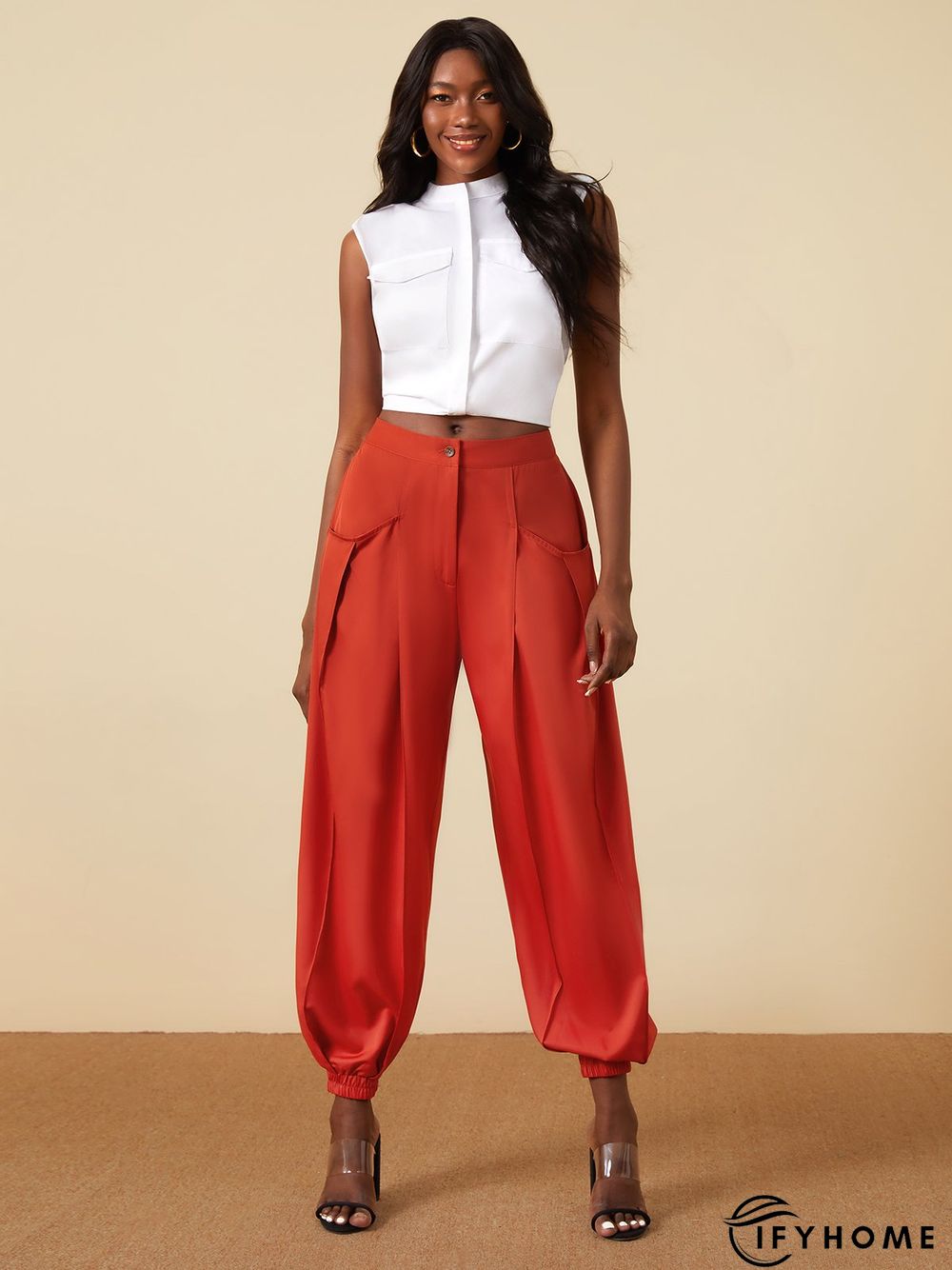 Daily Simple Regular fit Solid Pants | IFYHOME