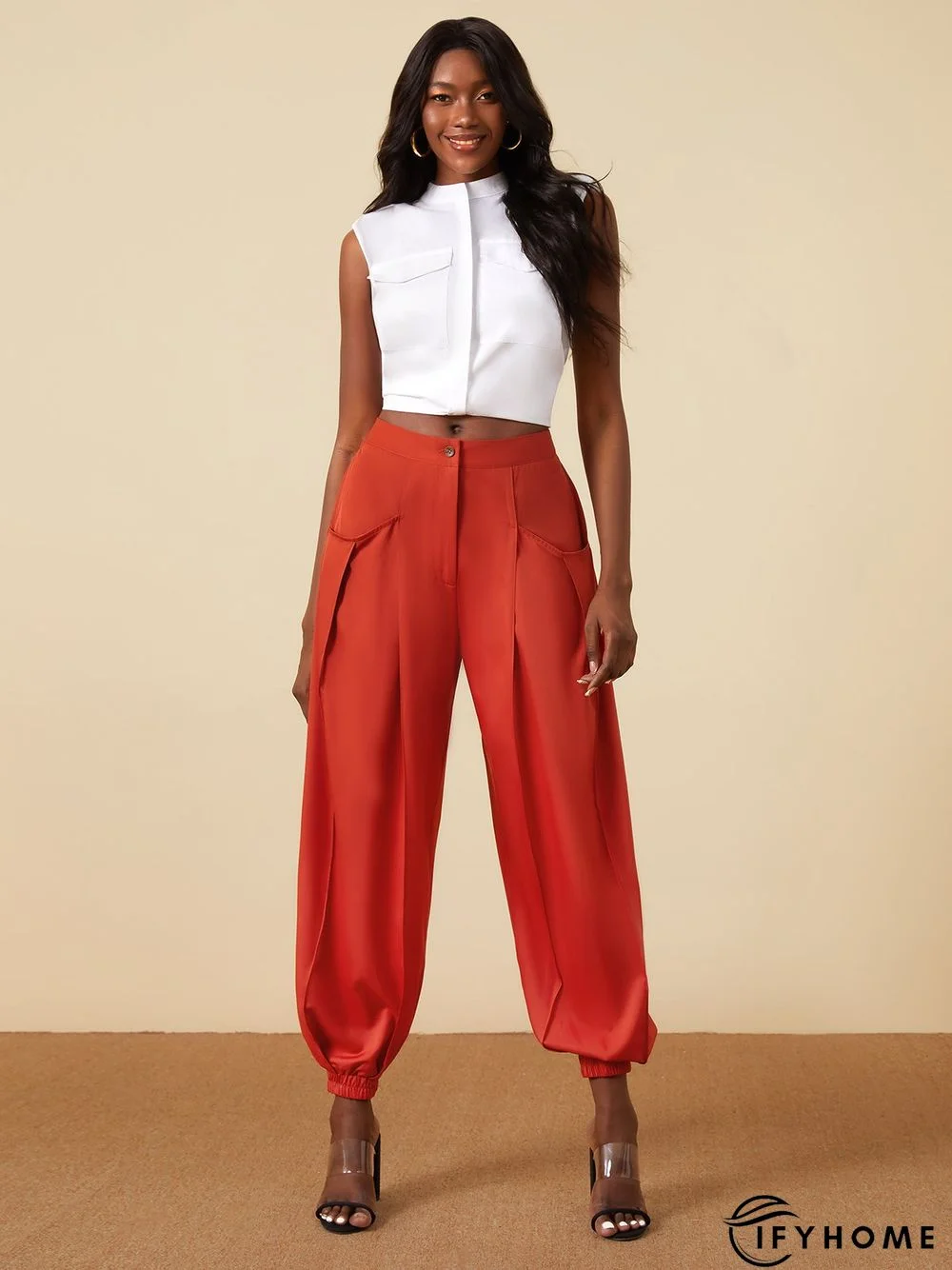 Daily Simple Regular fit Solid Pants | IFYHOME