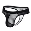 Transparent Ice Silk Slim Thong Men's Bikini Briefs