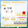 5PCS-2 5D DIY Diamond Painting Wind Chimes Suncatcher Kit Double Sided Diamond Art Kits Suncatcher with Crystal Pendant for Home Wall Window Decor Adults DIY Art Craft