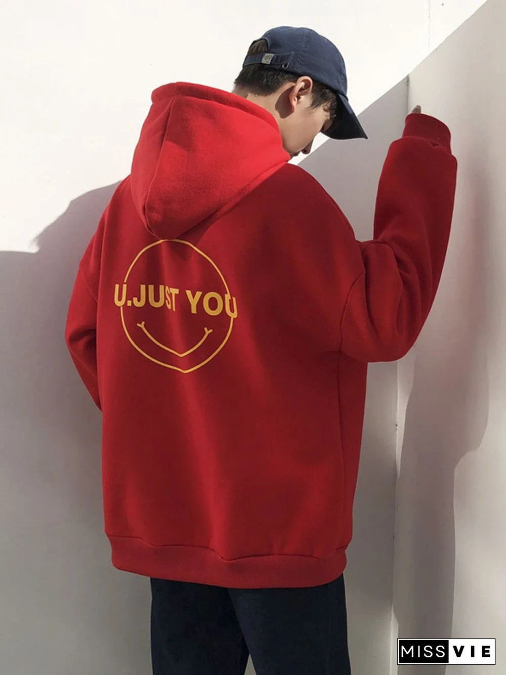 V-Neck Long-Sleeved Solid Color Sweater