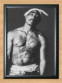 2Pac Tupac Shakur Signed Autographed Photo Poster painting Poster Print Memorabilia A2 Size 16.5x23.4