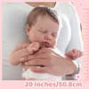 20" Realistic Reborn Newborn Chubby Cheek Face Baby Doll Girl Camille with Silicone Vinyl Washable Body for Pleased Bathing - RBBI-Myrebornbabydoll® Myrebornbabydoll®